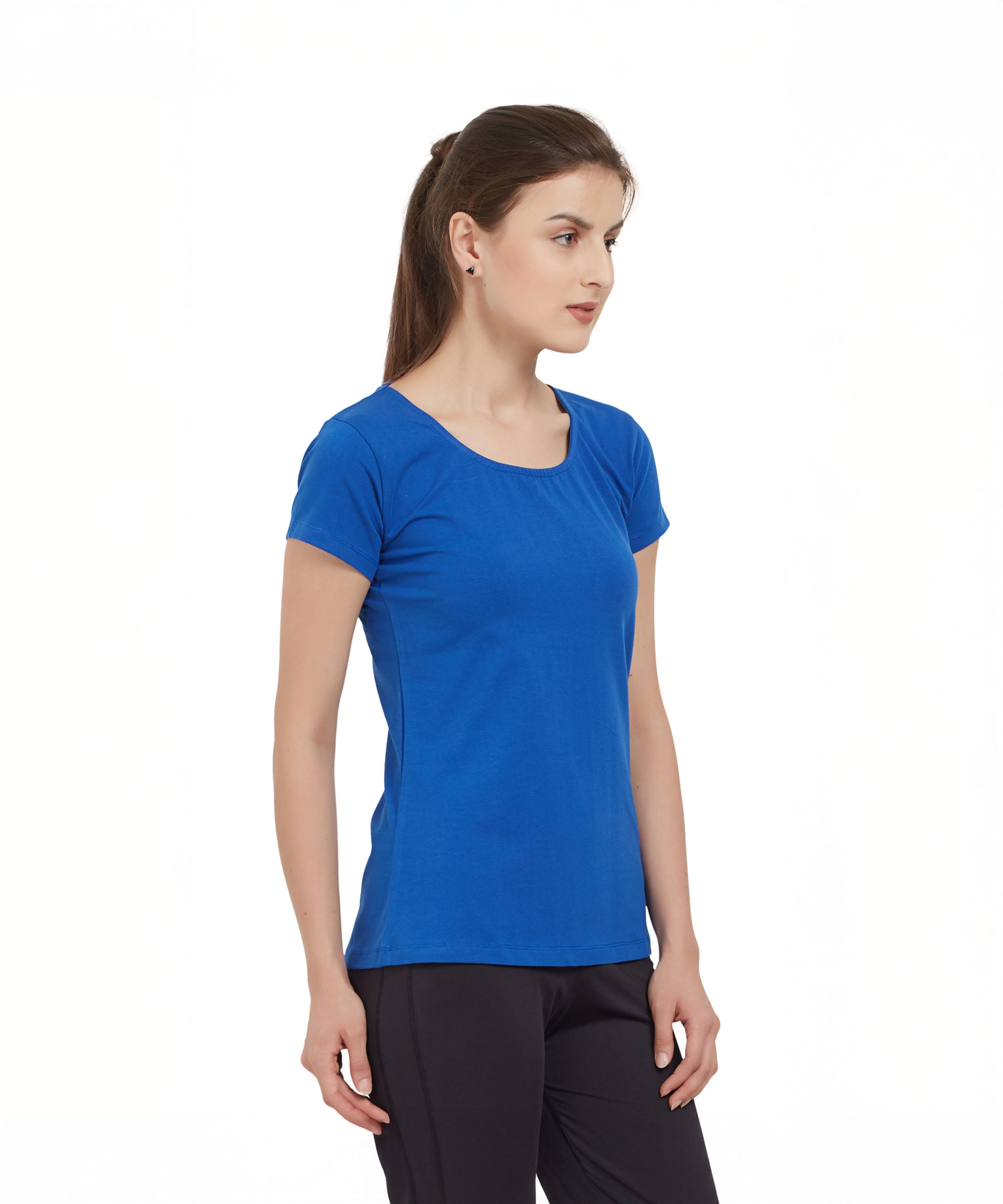 Royal Blue Round Neck Tee