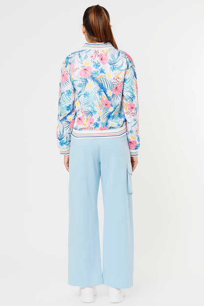 Blossom Blue Set with Crop Top