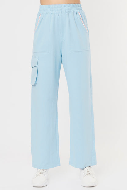Blossom Blue Set with Crop Top