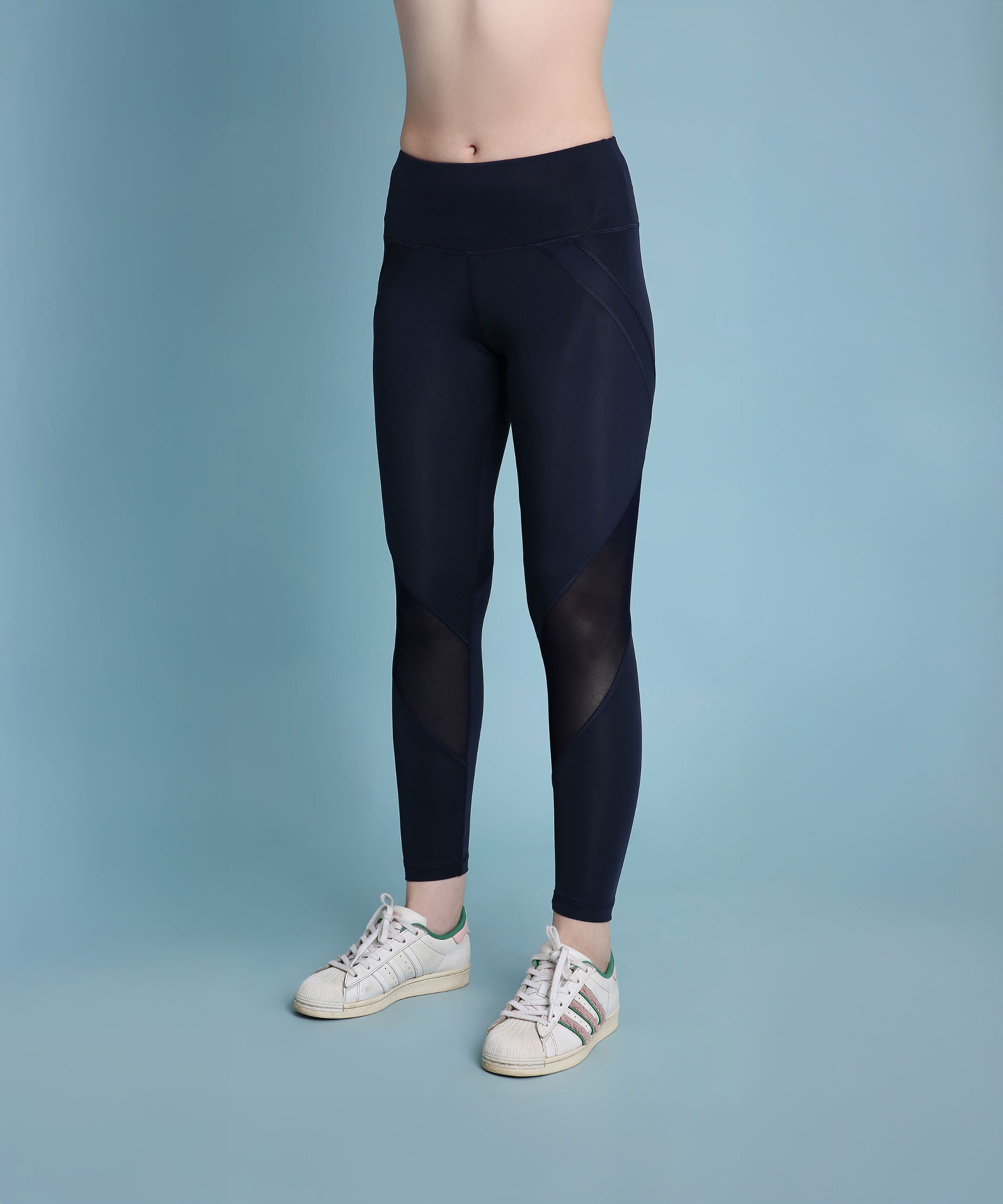 Indigo poly blended leggings
