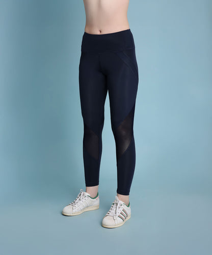 Indigo poly blended leggings