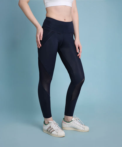 Indigo poly blended leggings
