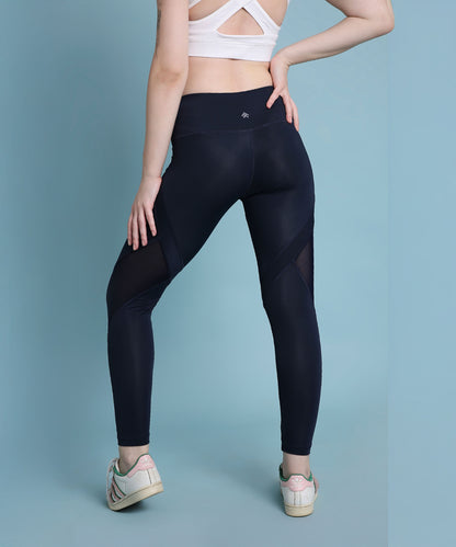 Indigo poly blended leggings