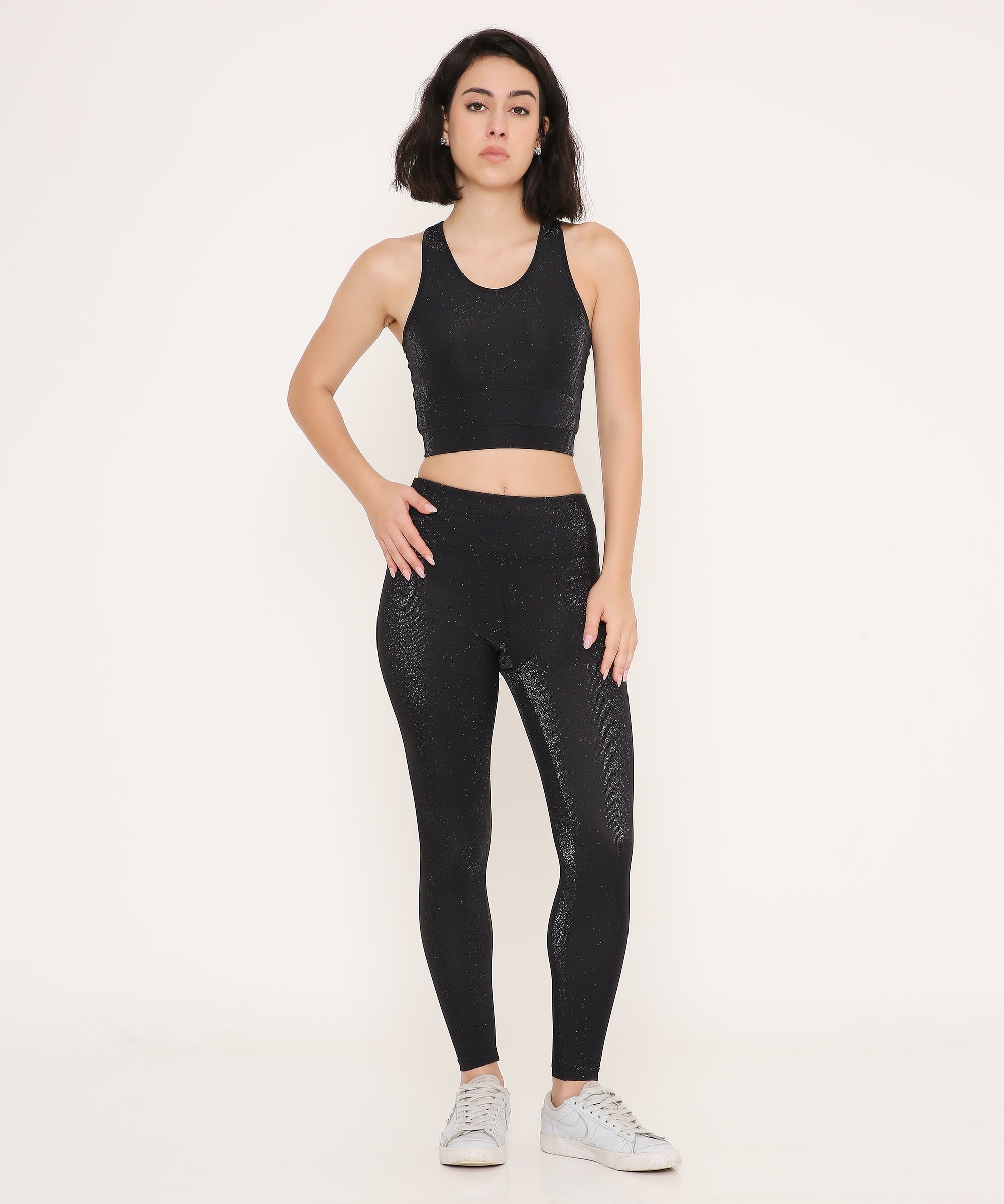Black Shining Leggings