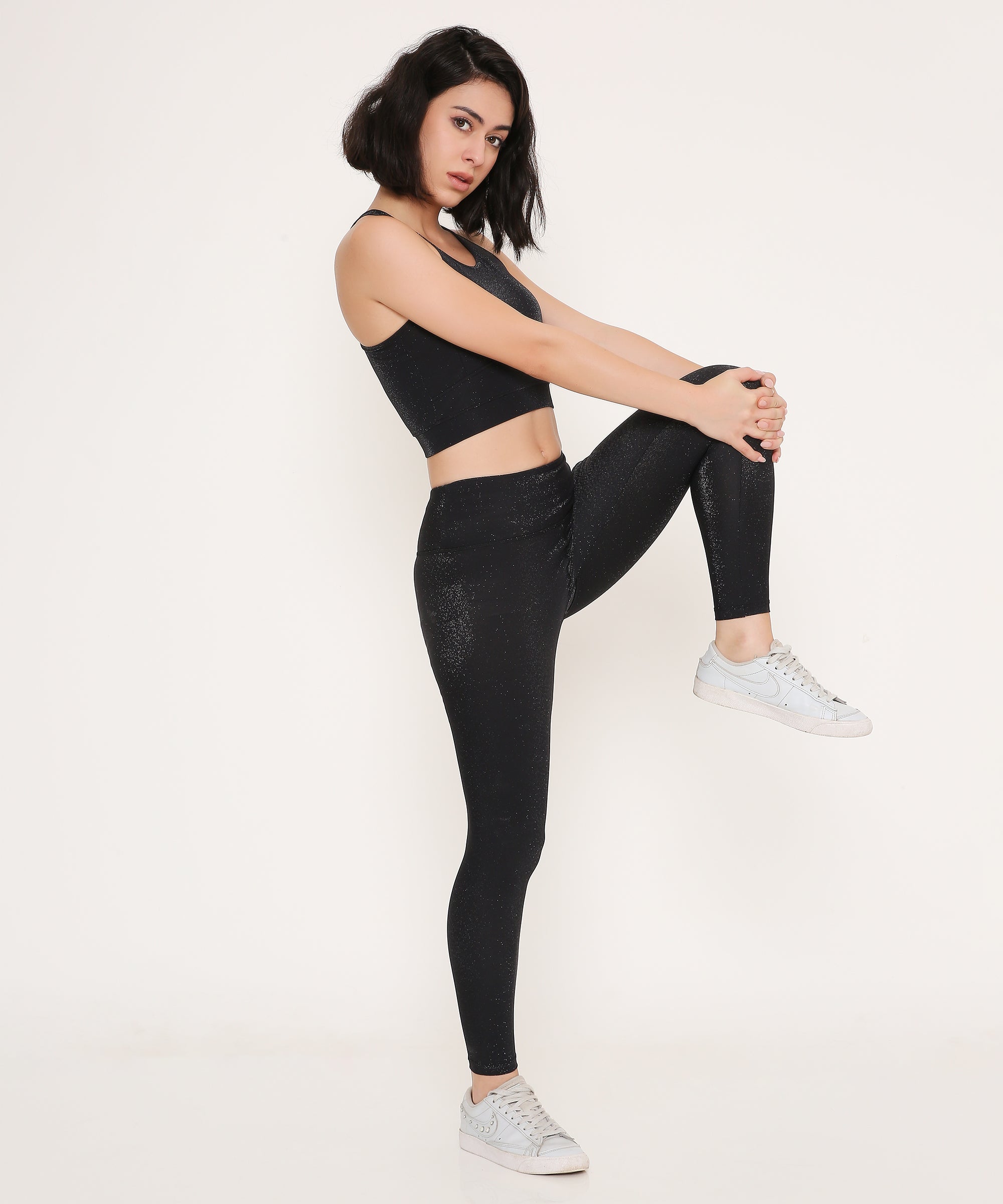 Black Shining Leggings