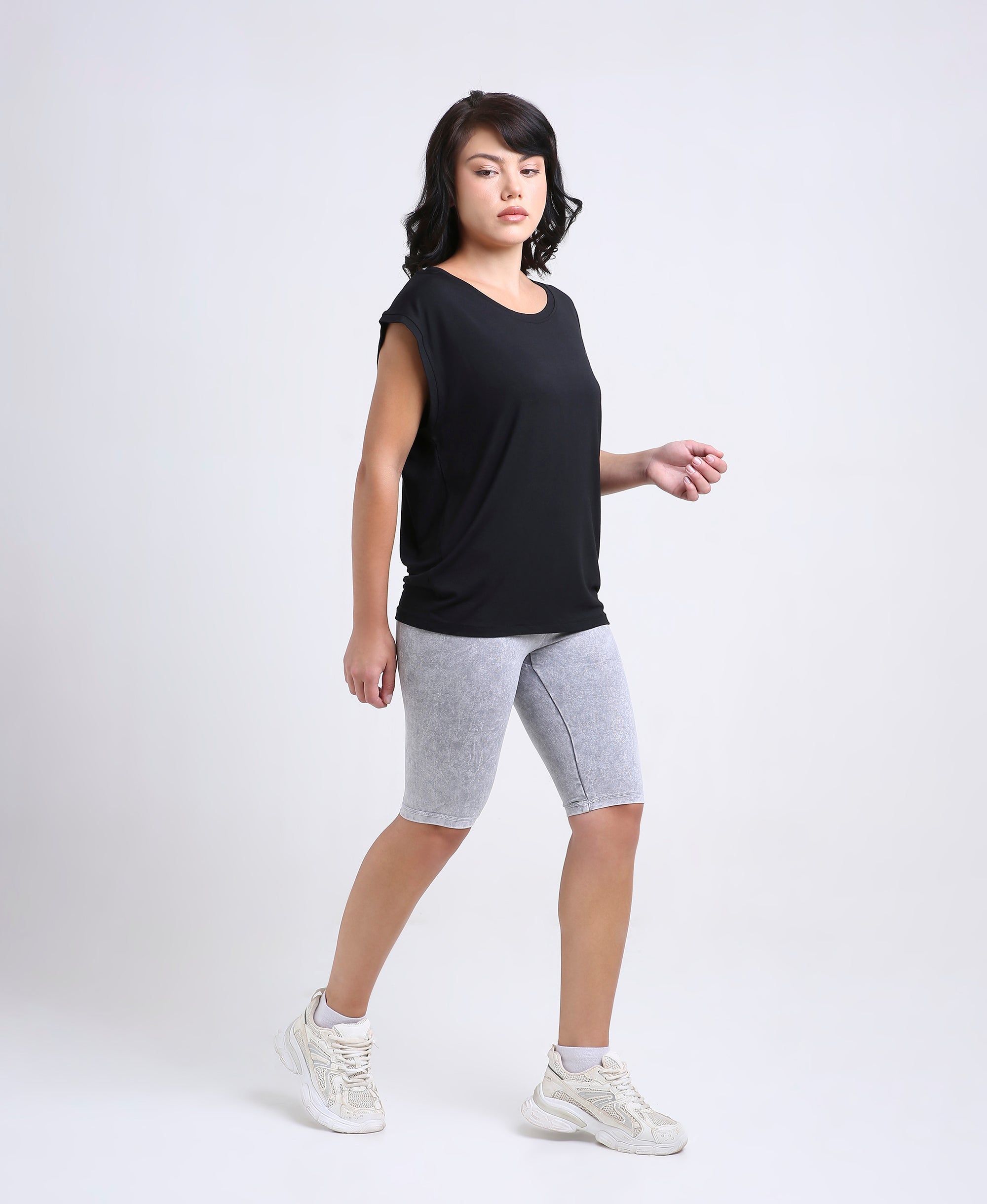 Black Relaxed Fit Top