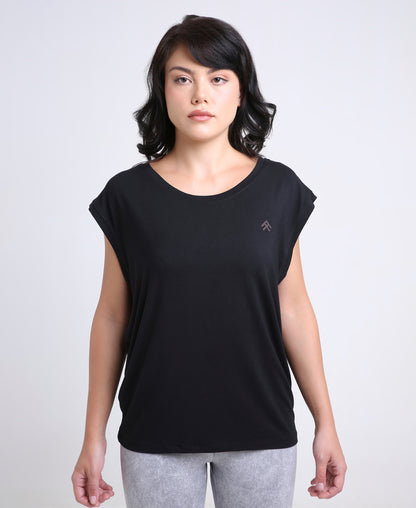 Black Relaxed Fit Top