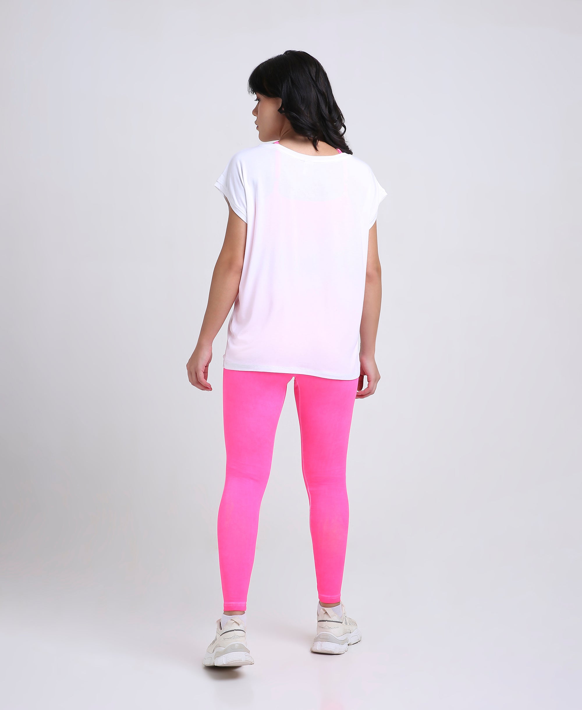 Women’s White Plain Activewear Top