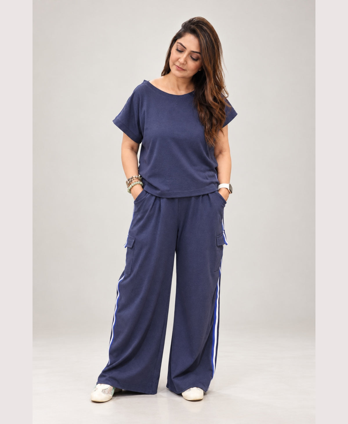 Blue Mel Comfort Wide Legged Tracksuit