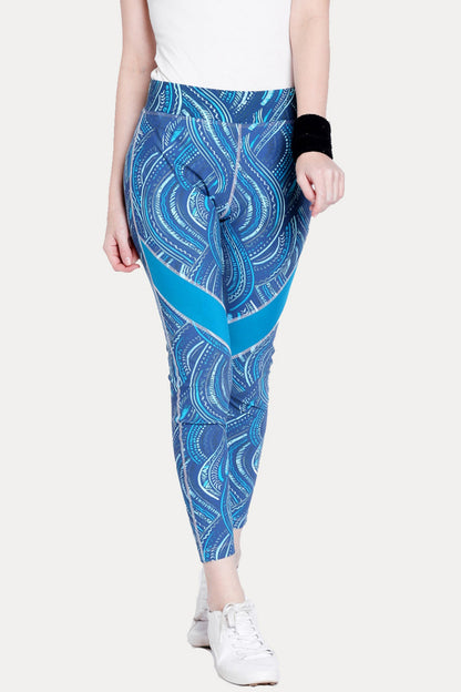 Tuna Active Printed Blue Leggings