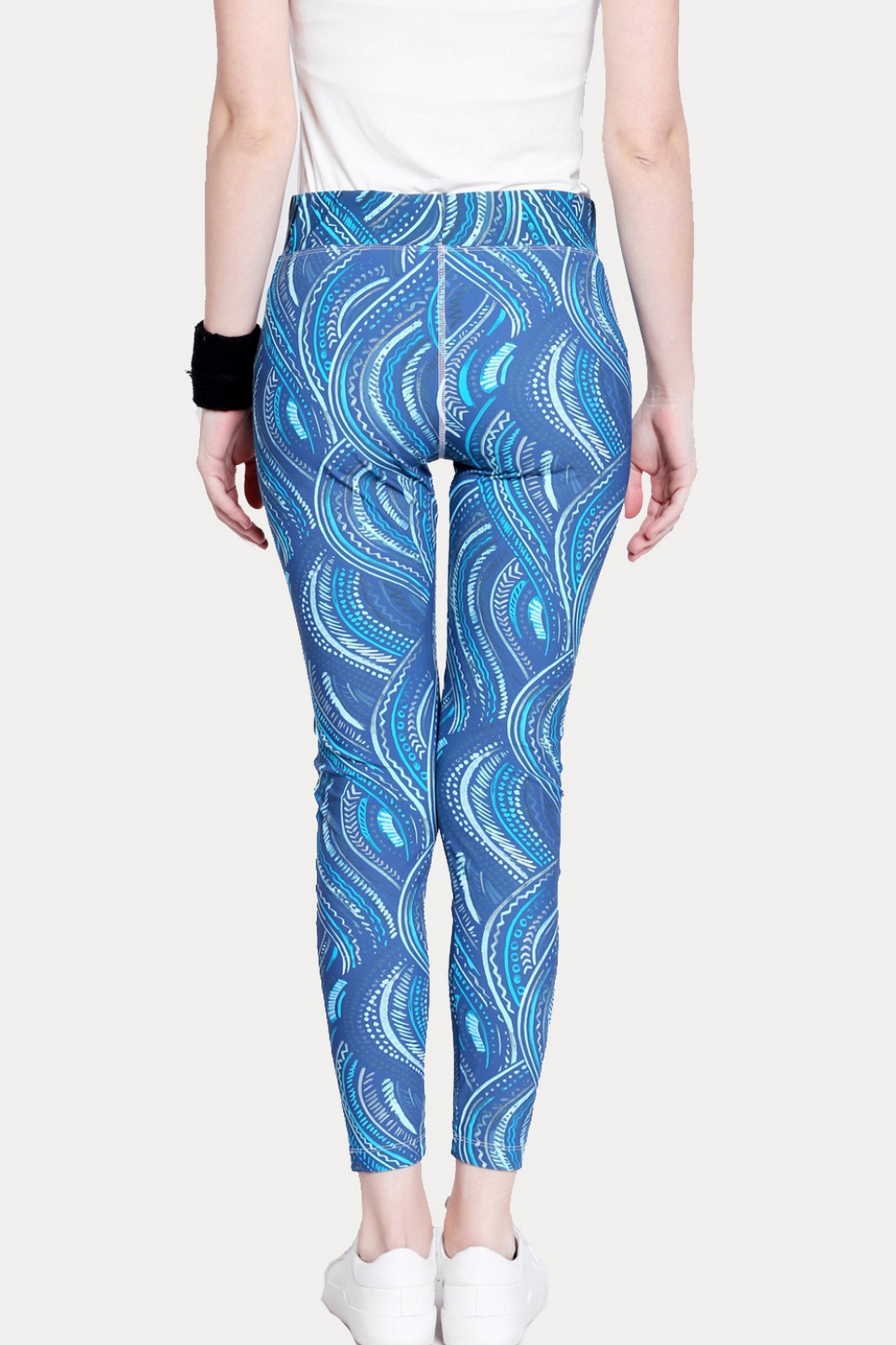 Tuna Active Printed Blue Leggings