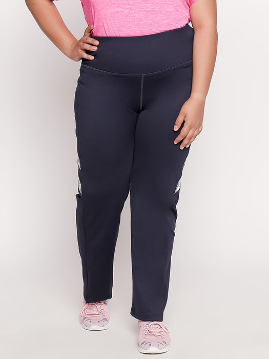 Tuna London Iris Navy Polyblend Track Pant for women