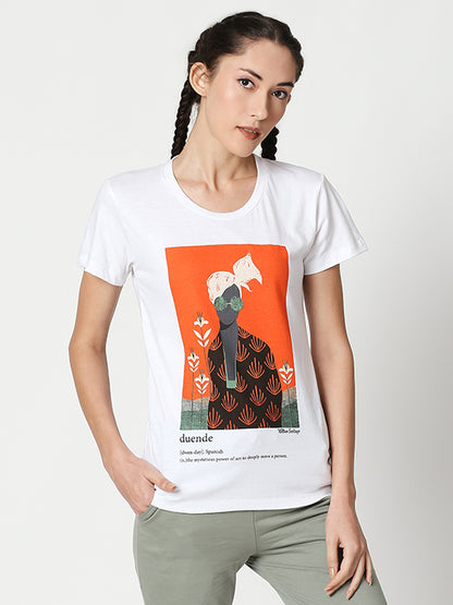Duende Printed cotton tee