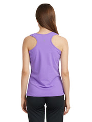 Purple round neck sleeveless top