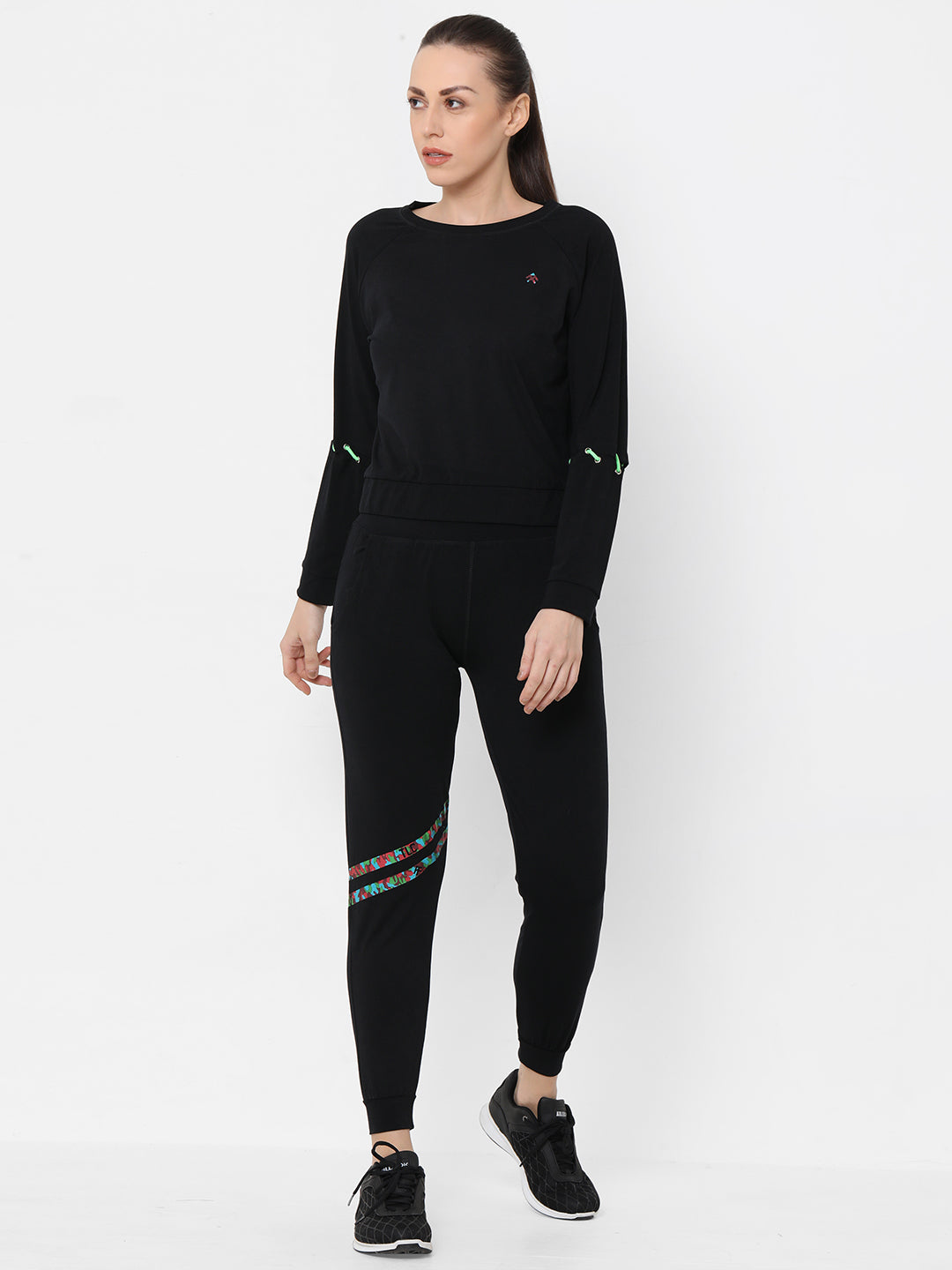 Black Sweatshirt With Joggers