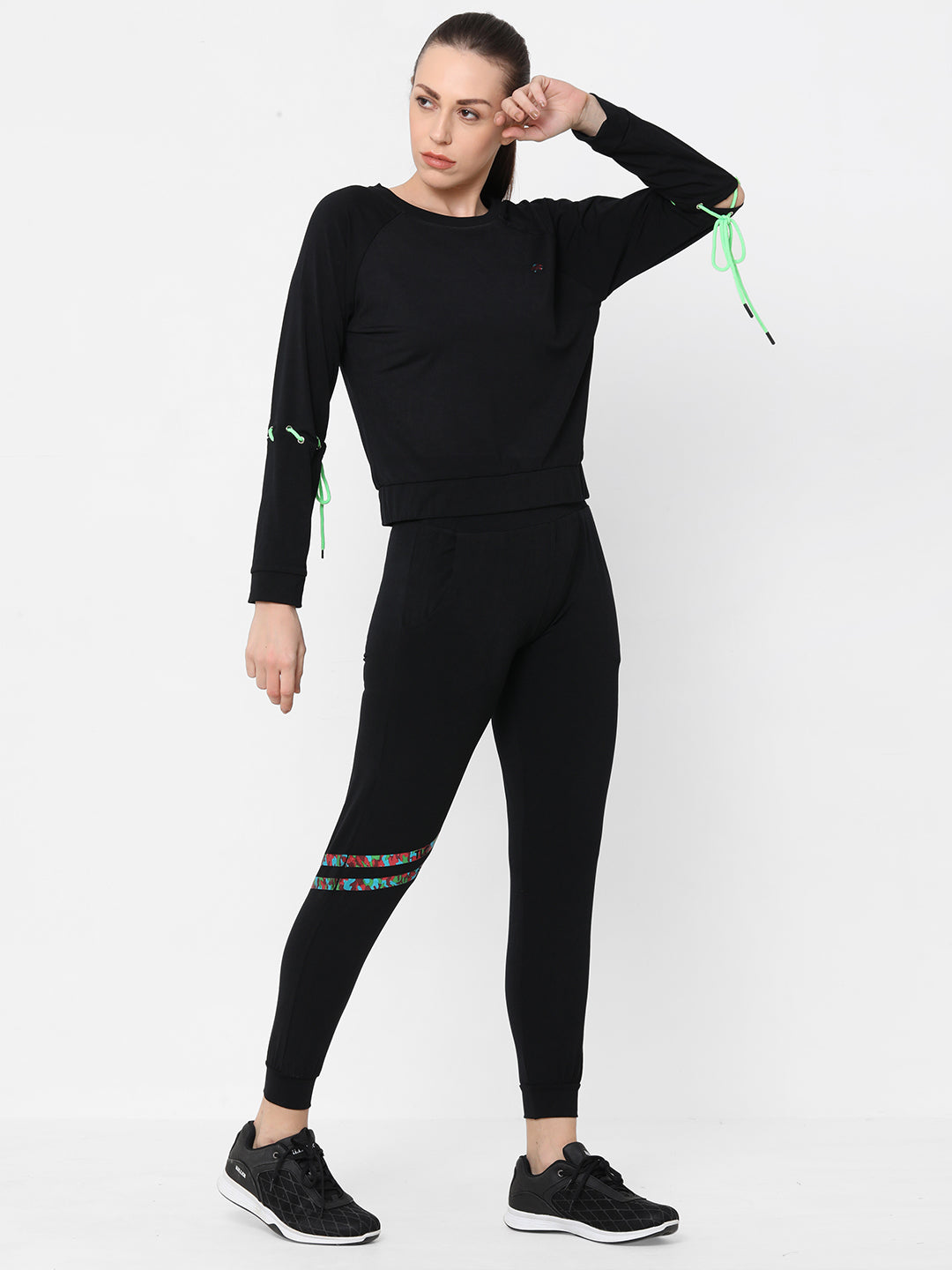 Black Sweatshirt With Joggers